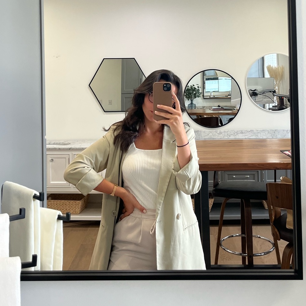 H&M green blazer